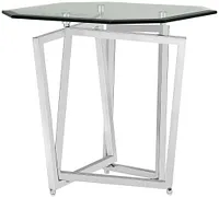 Royce Glass End Table