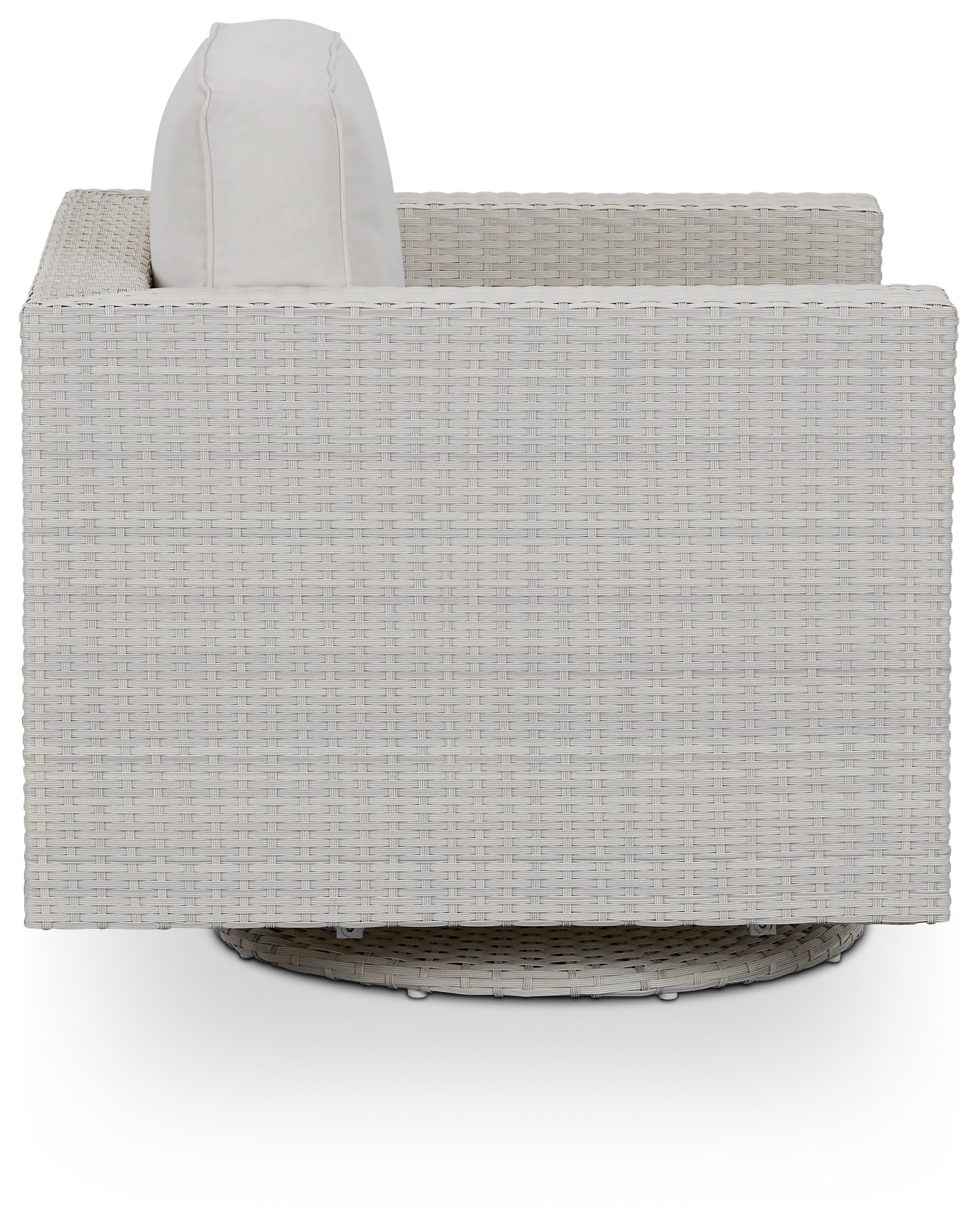 Biscayne White Swivel Chair