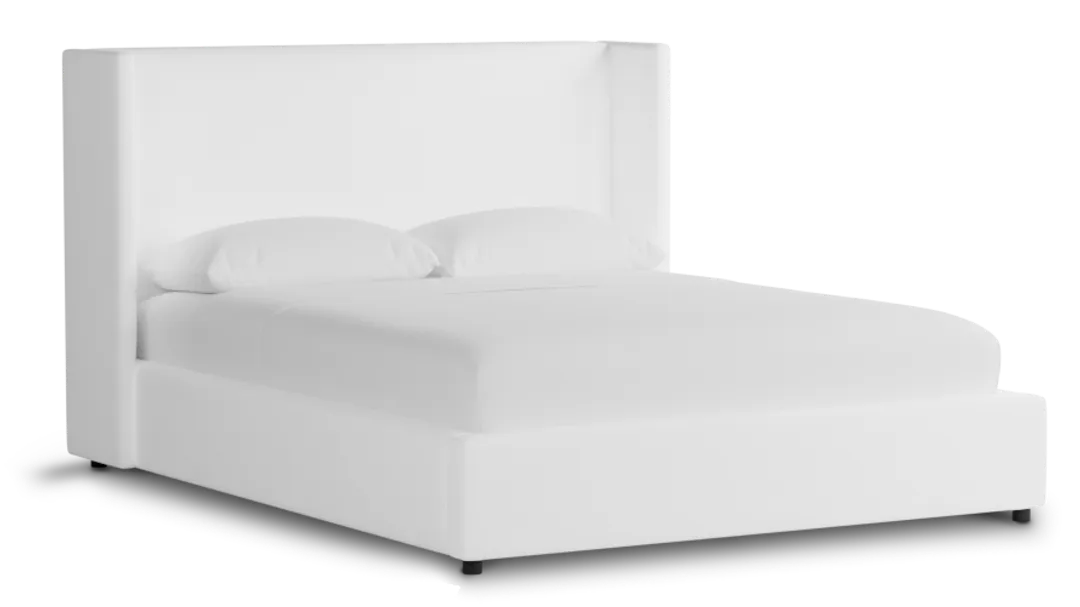 Captiva Peyton White 48" Upholstered Shelter Bed