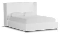Captiva Peyton White 48" Upholstered Shelter Bed