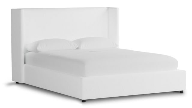 Captiva Peyton White 48" Upholstered Shelter Bed
