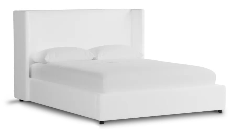 Captiva Peyton White 48" Upholstered Shelter Bed