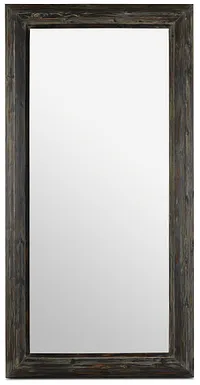 Capri Black Wood Floor Mirror