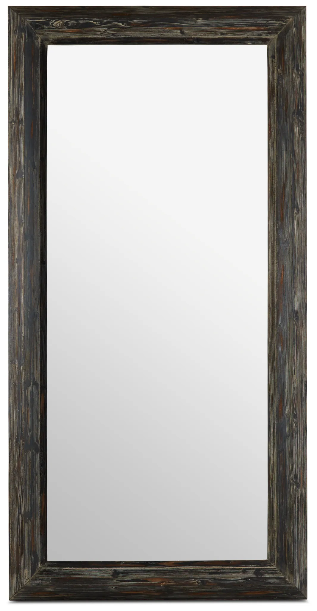 Capri Black Wood Floor Mirror