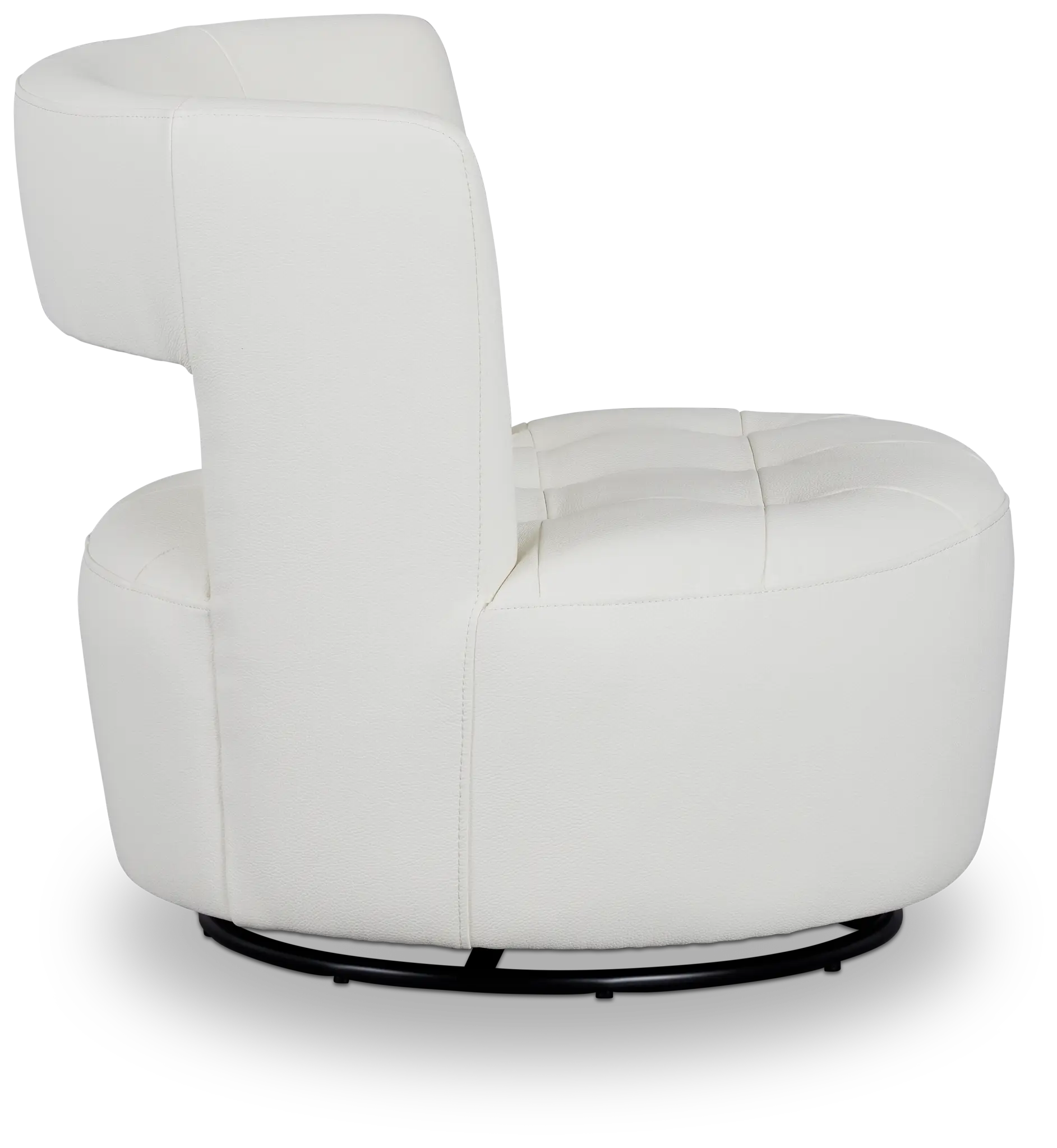 Zion White Micro Swivel Accent Chair Zion White Micro Swivel Accent Chair