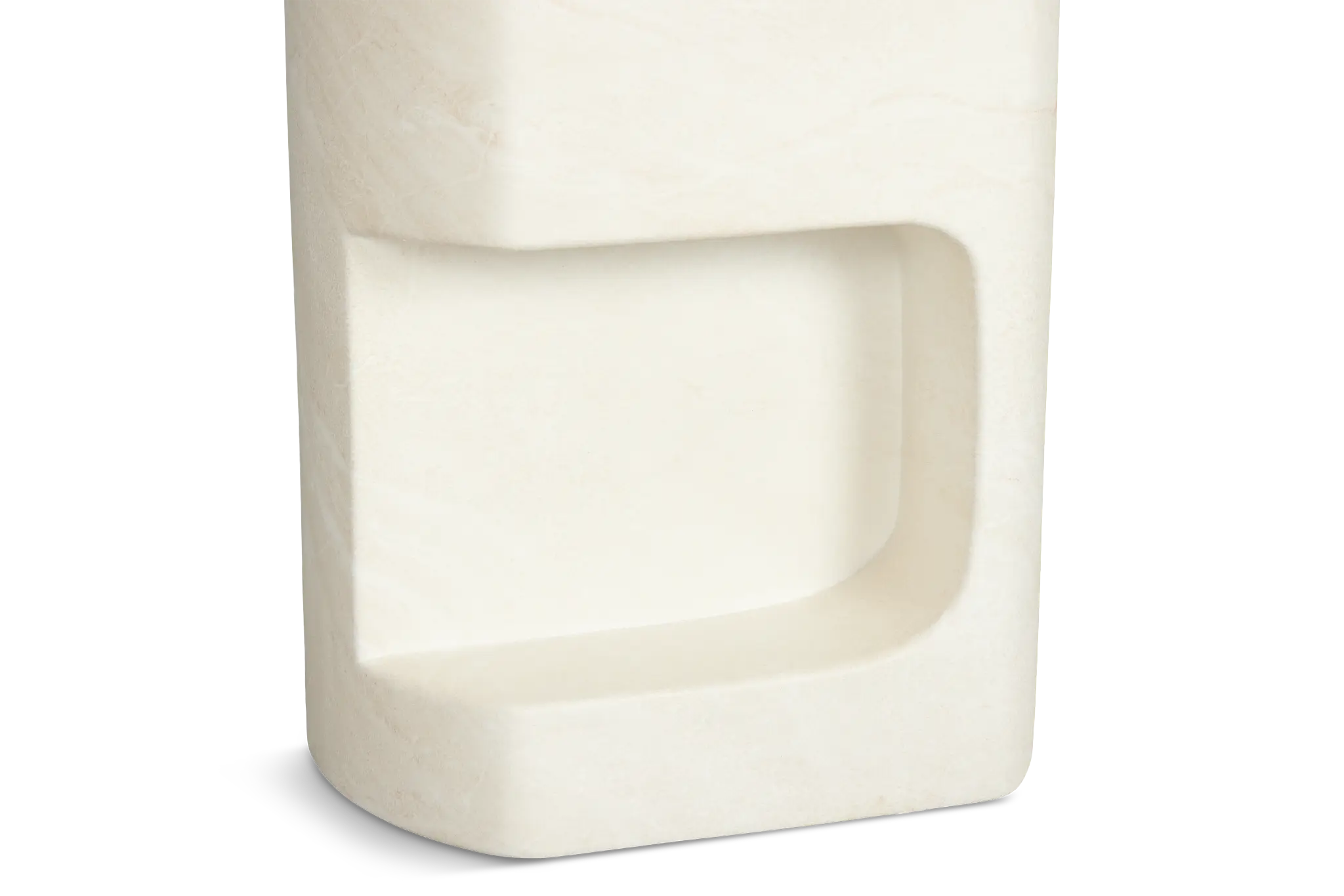 Layla White Curved End Table Layla White Curved End Table