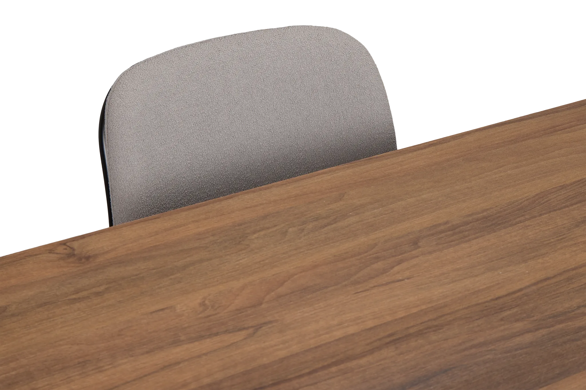 Trento Mid Tone 94" Rectangular Table & 4 Upholstered Chairs