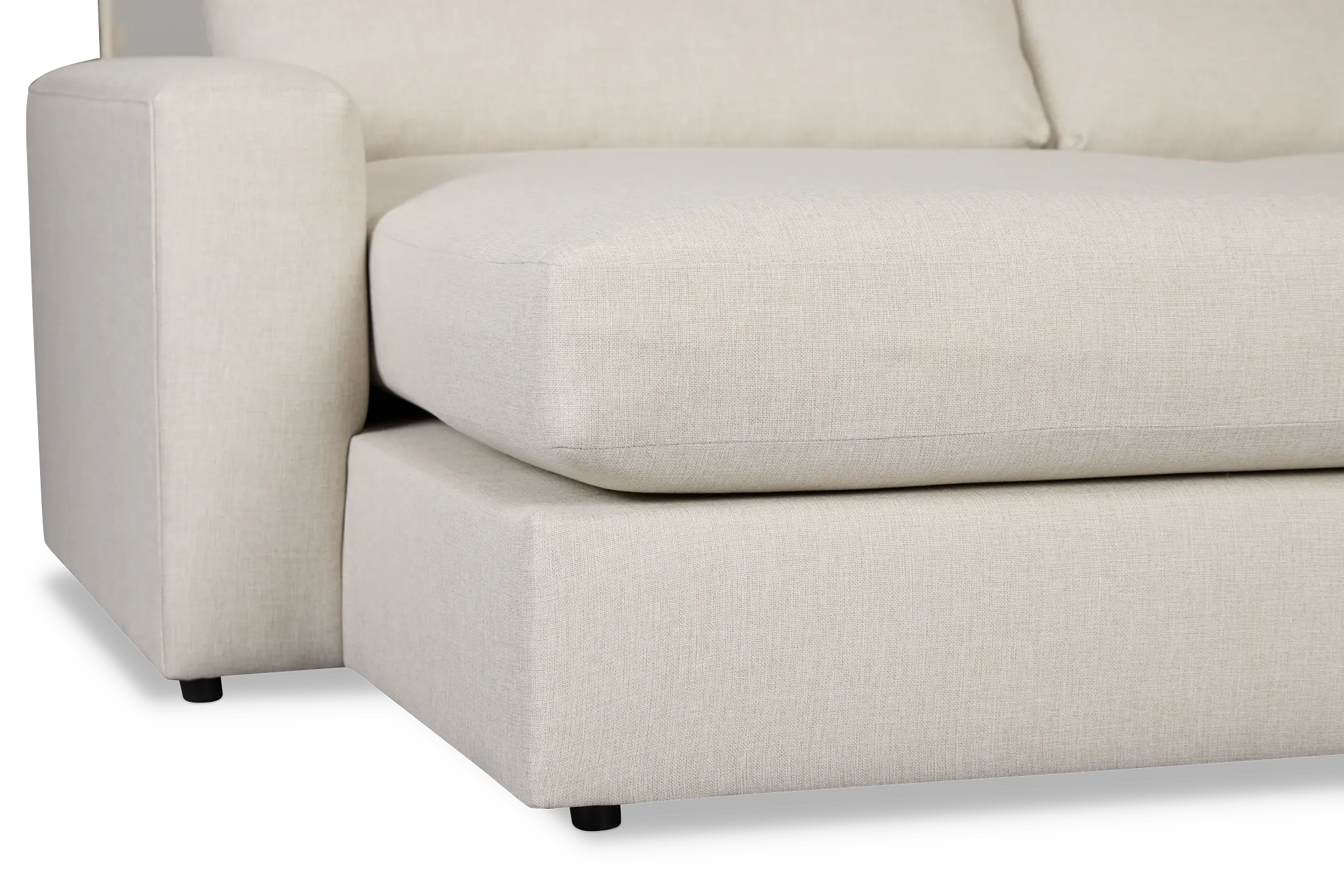 Brantley Light Beige Fabric Large Left Chaise Sectional Brantley Light Beige Fabric Large Left Chaise Sectional