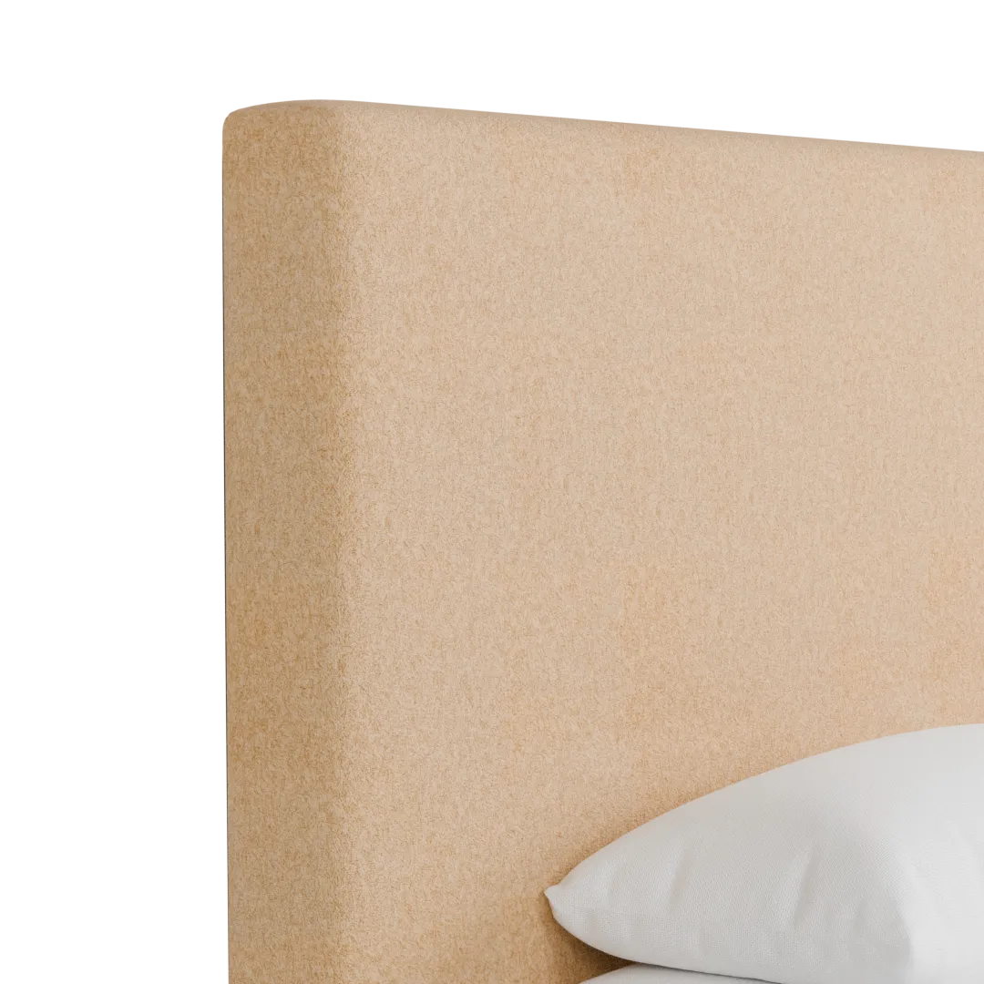 Grayton Merino Taupe 54" Upholstered Platform Bed