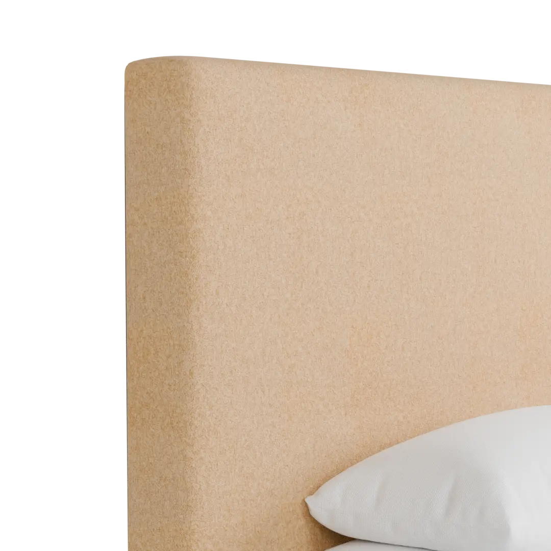 Grayton Merino Taupe 54" Upholstered Platform Bed Grayton Merino Taupe 54" Upholstered Platform Bed