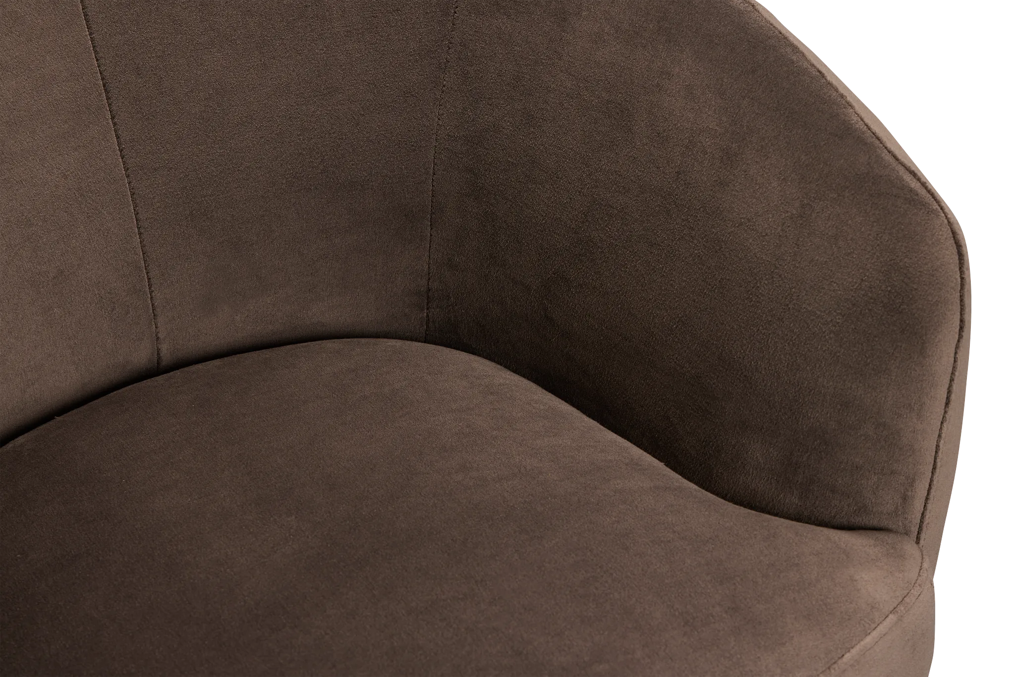 Hazel Dark Beige Velvet Swivel Accent Chair