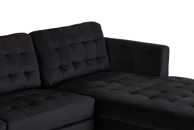 Shae Dark Gray Micro Right Chaise Sectional