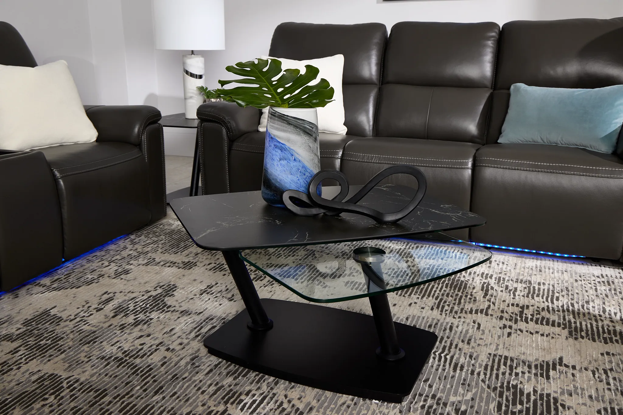 Jagger Black Rectangular Coffee Table