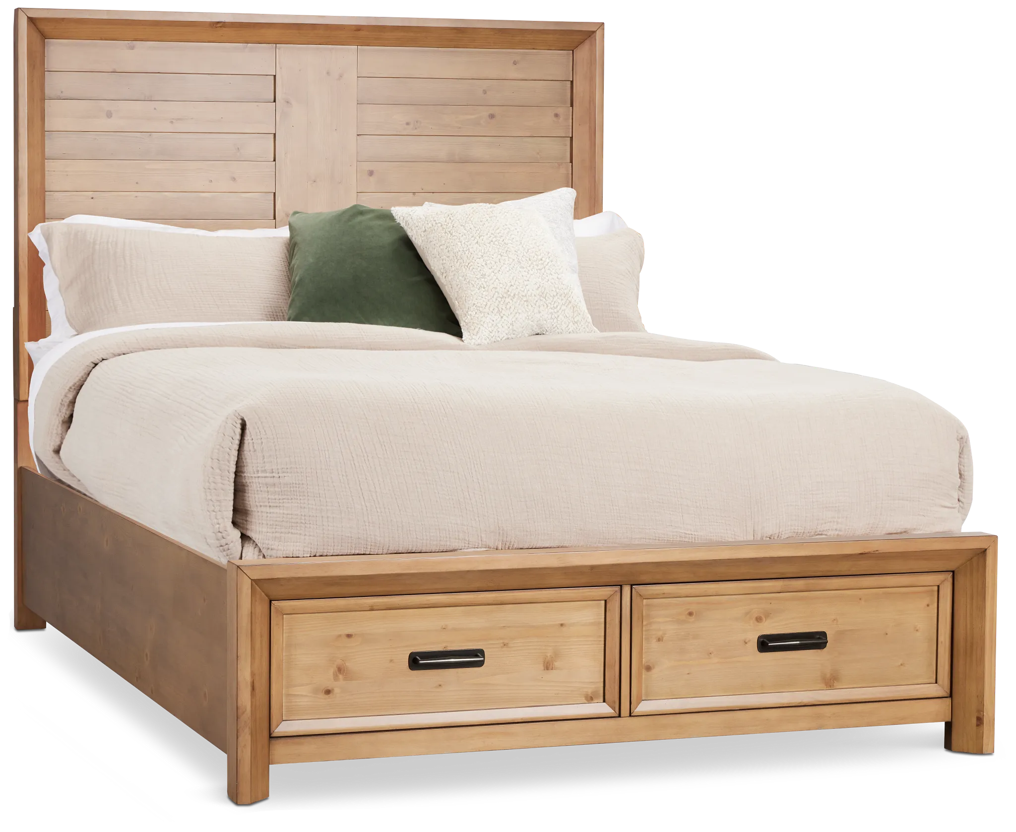 Vail Light Tone Panel Storage Bed