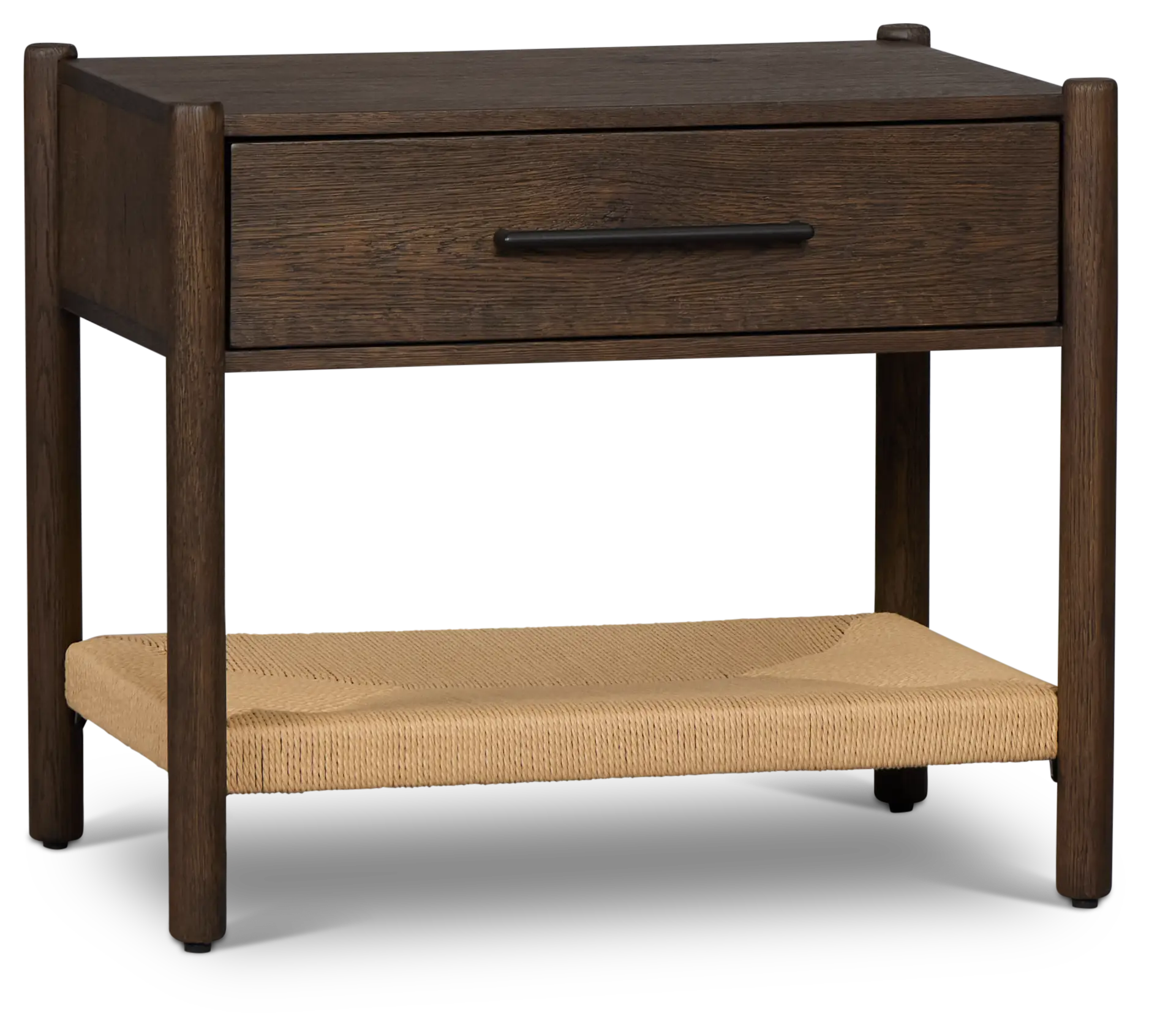 Santorini Dark Tone Woven Nightstand Santorini Dark Tone Woven Nightstand