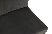 Bentley Dark Gray Velvet Upholstered Side Chair