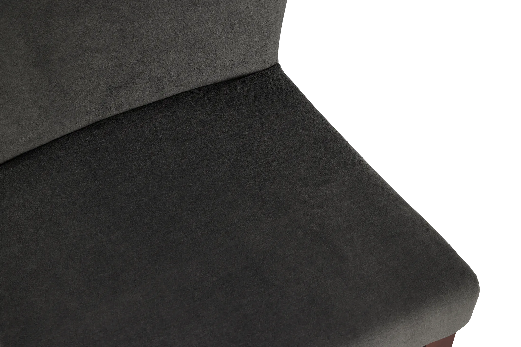 Bentley Dark Gray Velvet Upholstered Side Chair