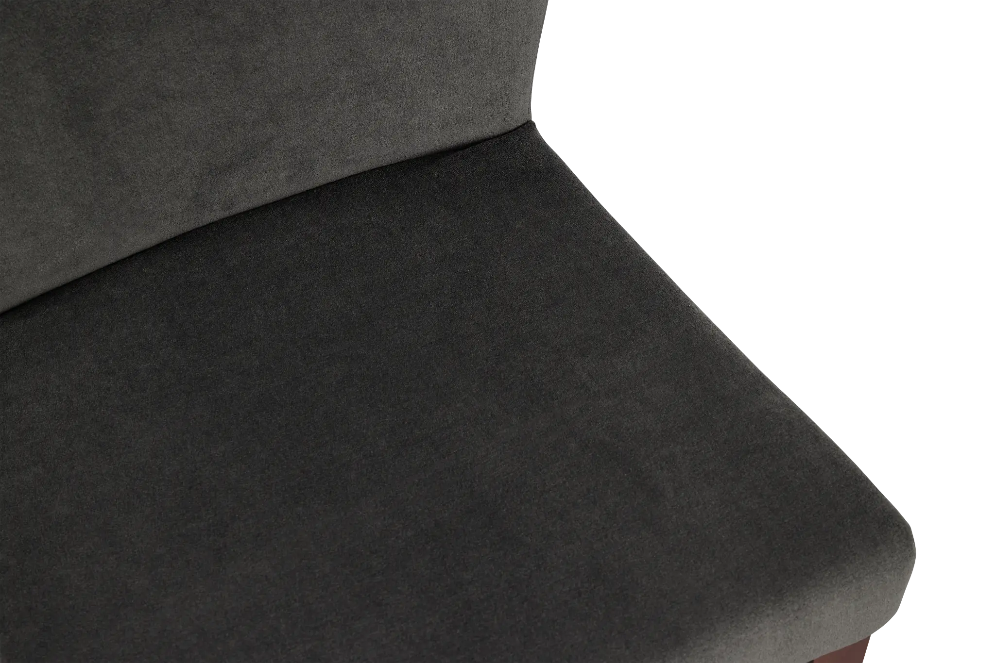Bentley Dark Gray Velvet Upholstered Side Chair Bentley Dark Gray Velvet Upholstered Side Chair