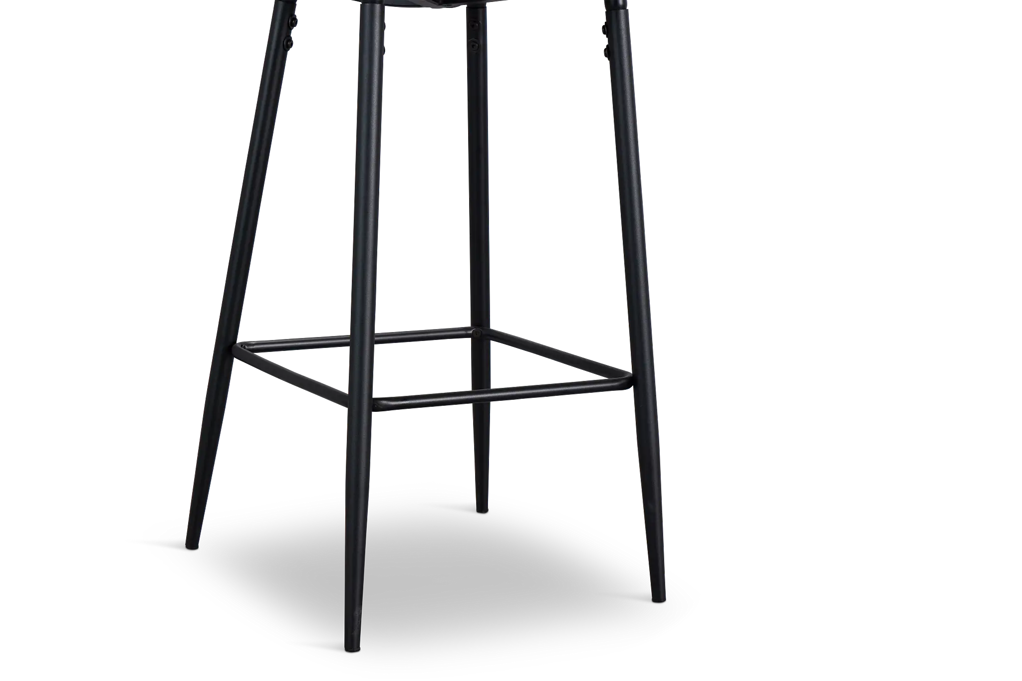 Havana Whitemicro Upolstered 30" Barstool W/ Black Legs Havana Whitemicro Upolstered 30" Barstool W/ Black Legs