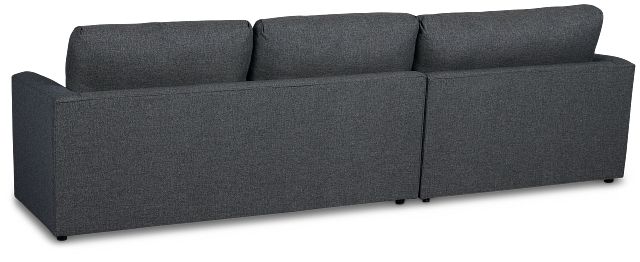 Noah Dark Gray Fabric Small Left Chaise Sectional