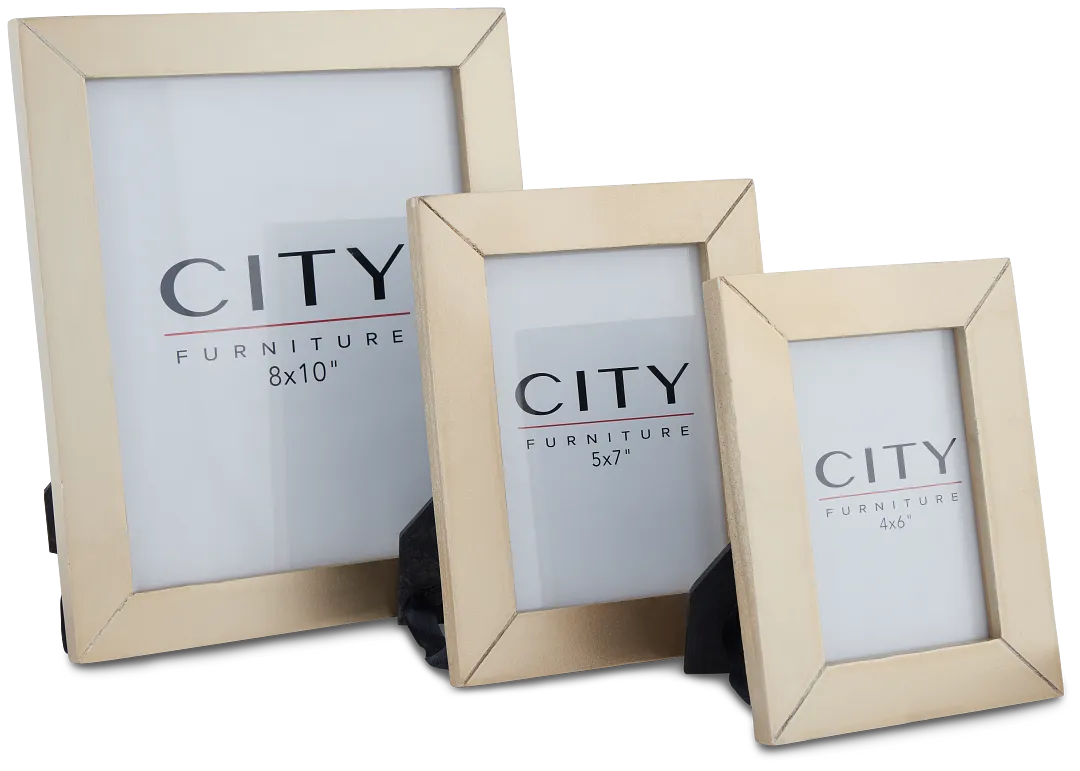 Astrid Gold Set Of 3 Picture Frame