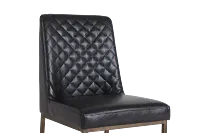 Sierra Black Bonded Ltr Side Chair