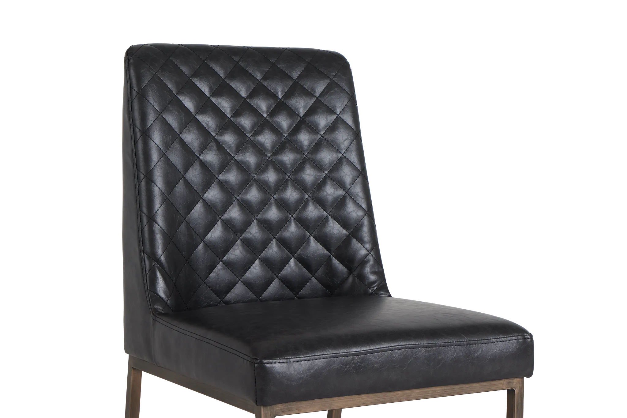 Sierra Black Bonded Ltr Side Chair