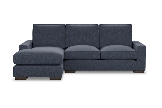 Edgewater Maguire Blue Left Chaise Sectional (1)