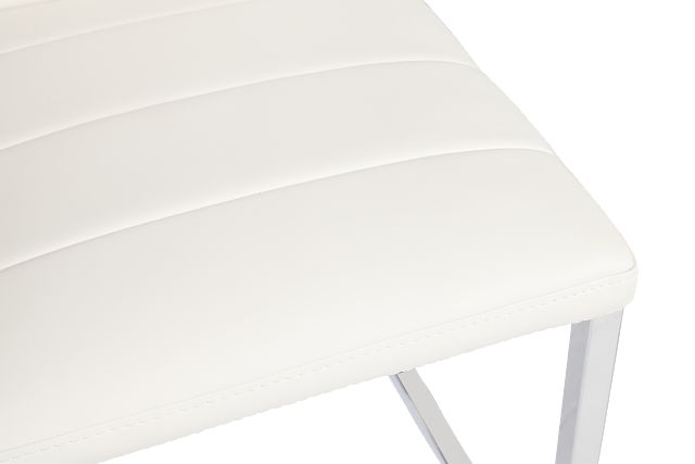 Amalfi White 30" Upholstered Barstool