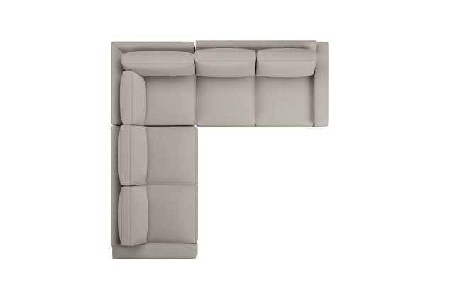 Edgewater Revenue Beige Small Two-arm Sectional