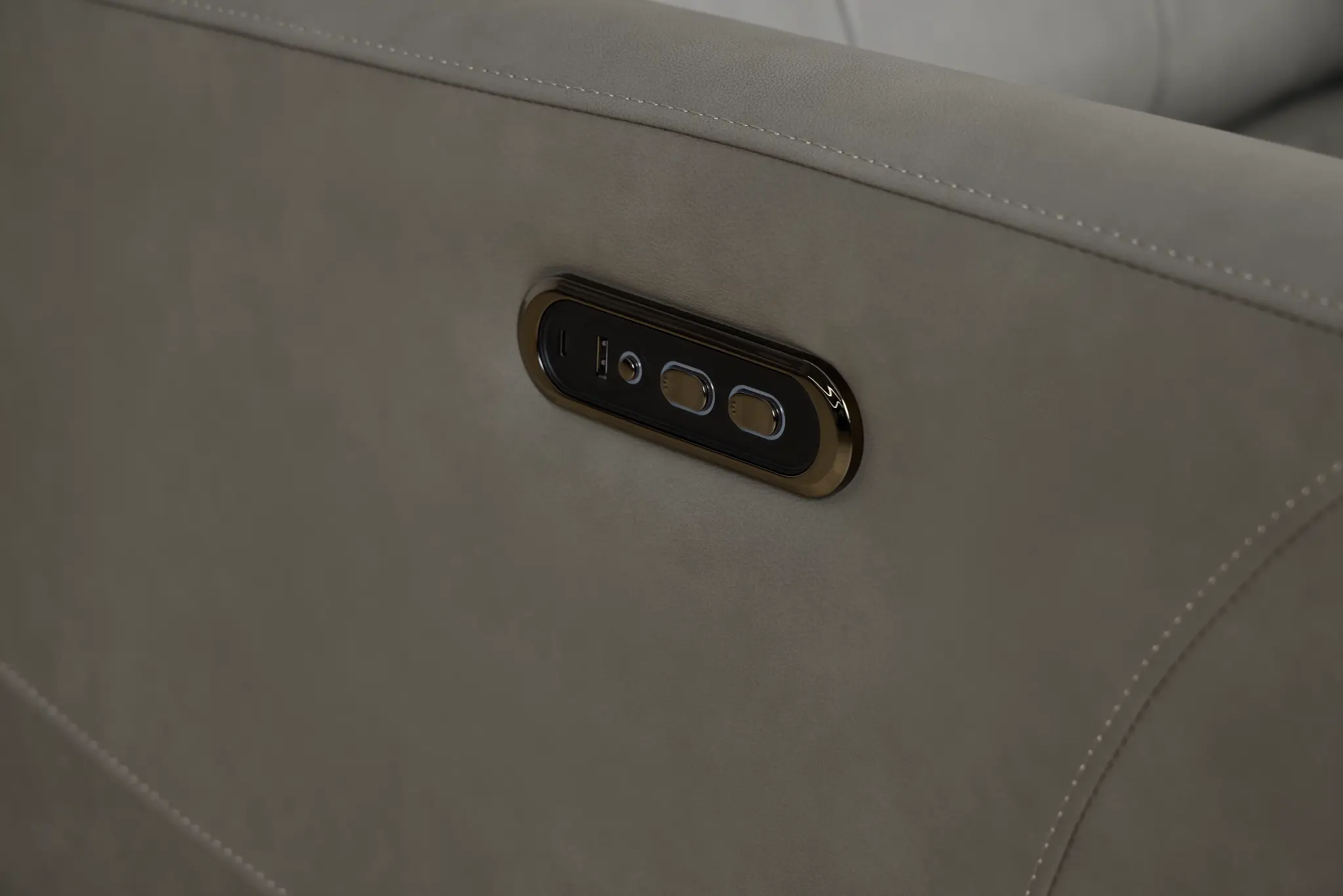 Izzy Light Gray Lthr/vinyl Power Swivel Glider Recliner Izzy Light Gray Lthr/vinyl Power Swivel Glider Recliner