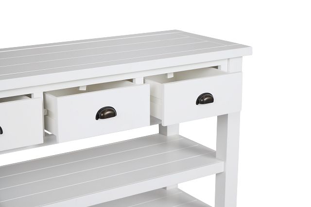Bismark White Sofa Table
