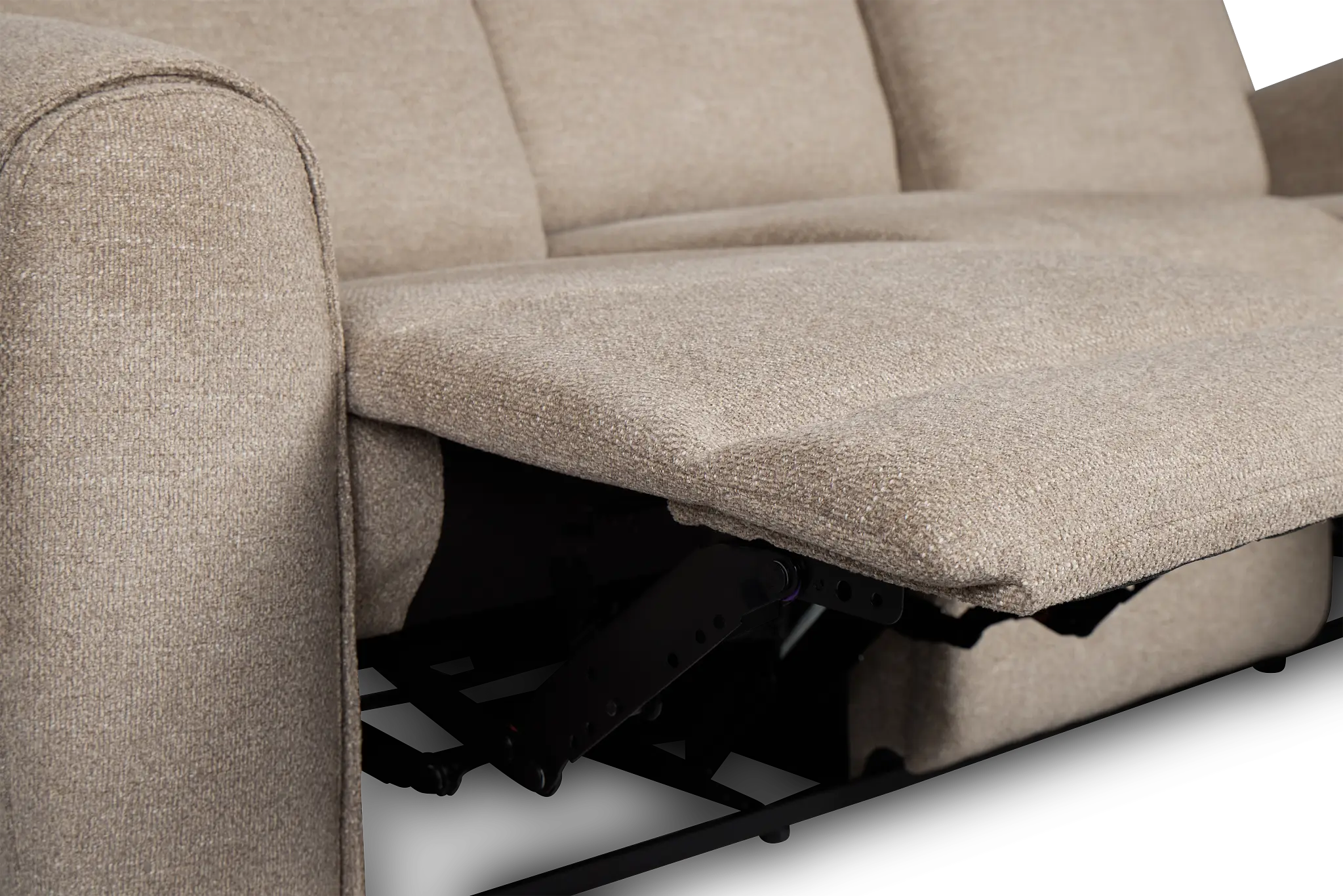 Walker Beige Fabric Reclining Sofa Walker Beige Fabric Reclining Sofa