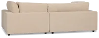 Lounge Light Beige Fabric Right Chaise Sectional