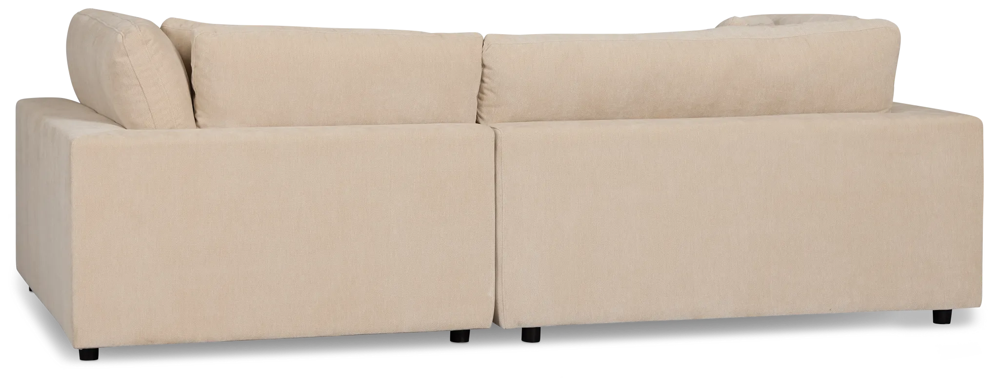 Lounge Light Beige Fabric Right Chaise Sectional