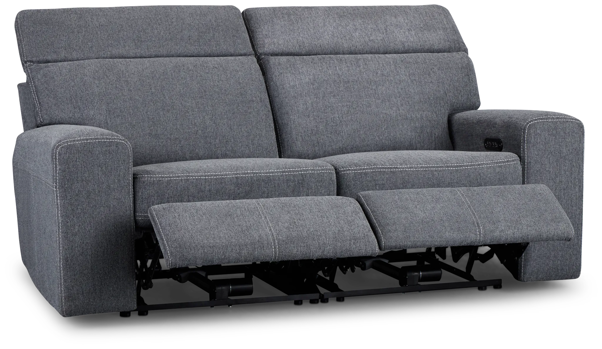 Callum Dark Gray Fabric Power Reclining Sofa