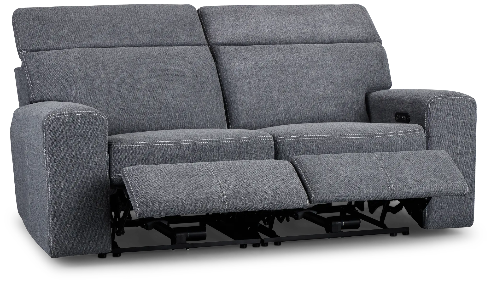 Callum Dark Gray Fabric Power Reclining Sofa Callum Dark Gray Fabric Power Reclining Sofa