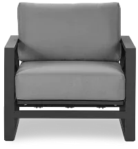 Linear Dark Gray Rocking Chair