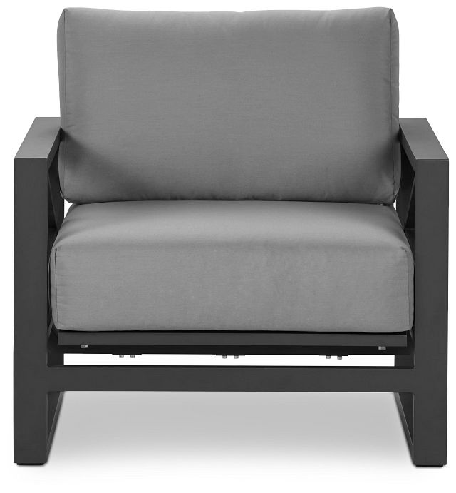 Linear Dark Gray Rocking Chair