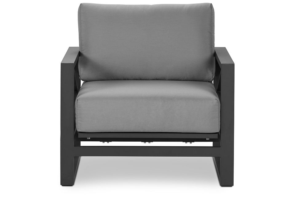 Linear Dark Gray Rocking Chair, (3)