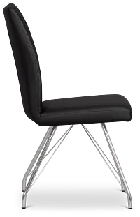 Lima Black Upholstered Side Chair