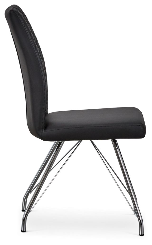 Lima Black Upholstered Side Chair (4)