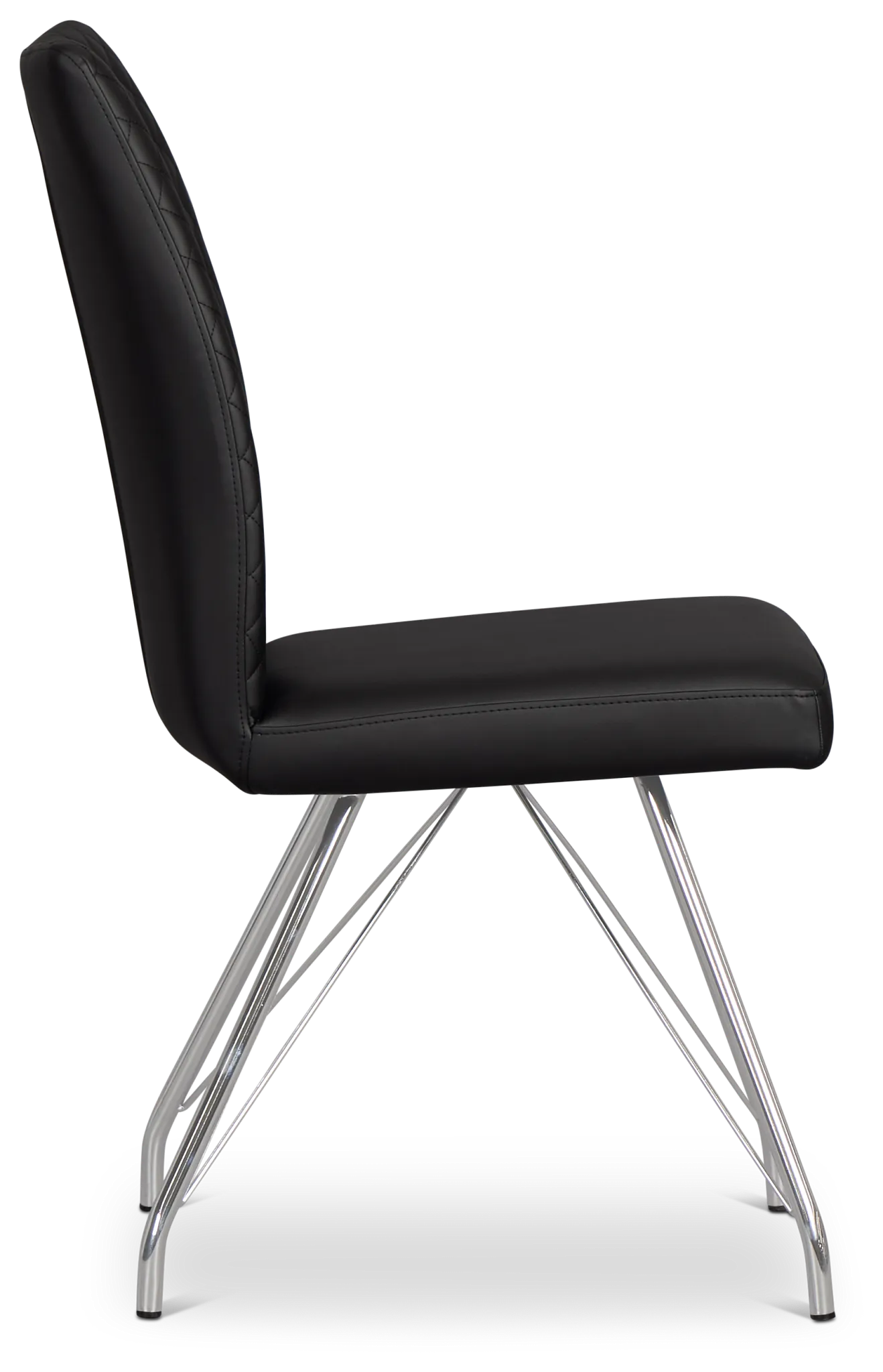 Lima Black Upholstered Side Chair