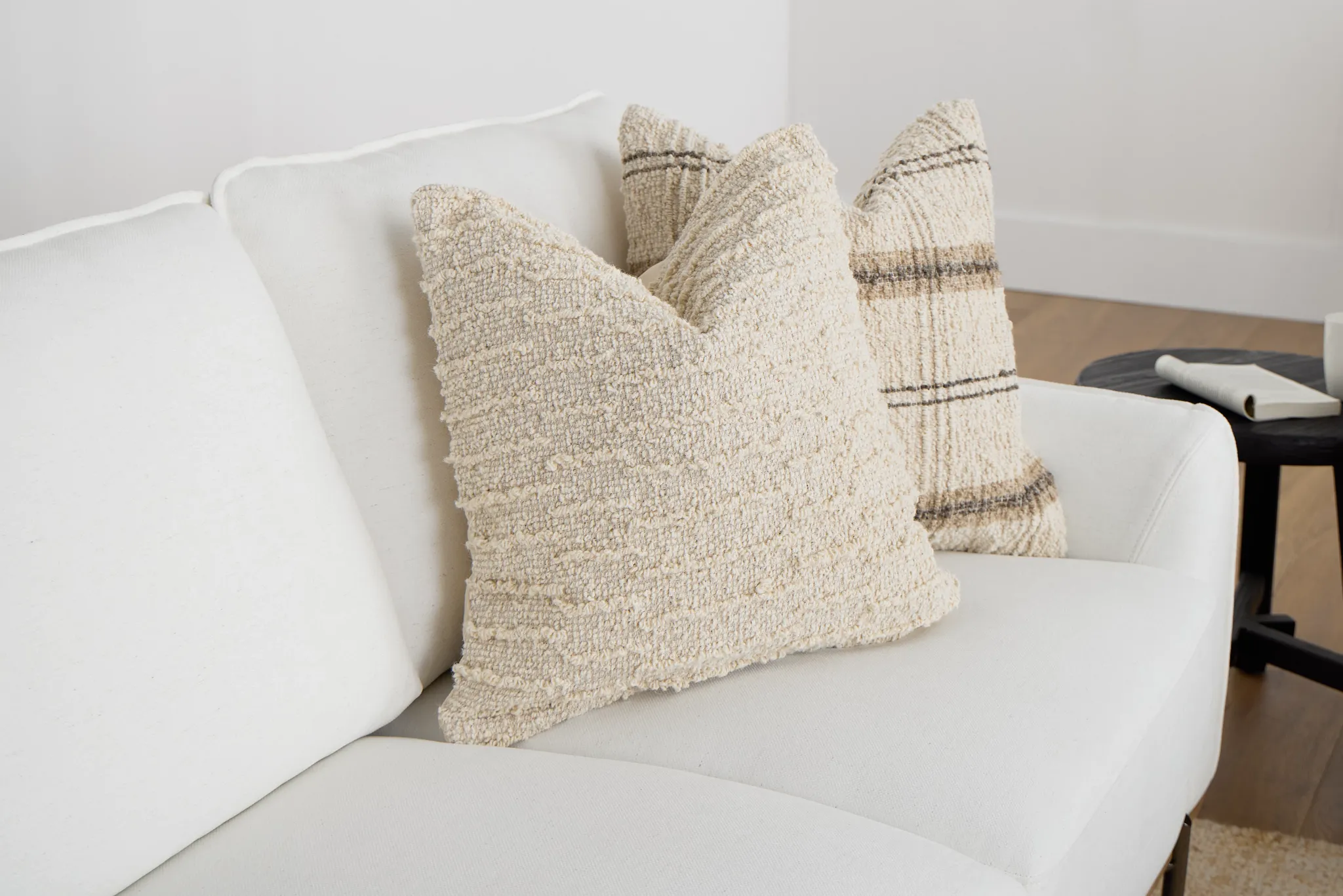 Kirby Ivory 22" Square Accent Pillow