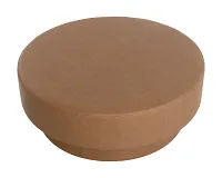 Arin Brown Lthr/vinyl Ottoman
