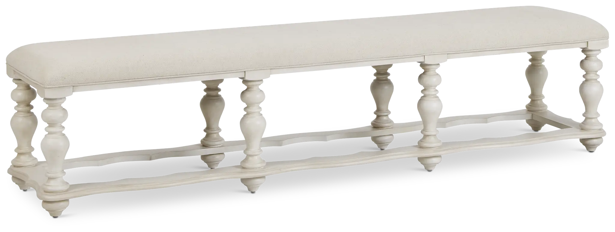 Savannah Ivory 83" Upholstered Dining Bench Savannah Ivory 83" Upholstered Dining Bench