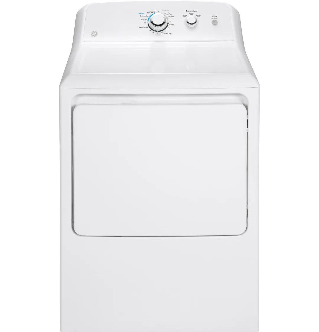 Ge 33 Series White Front Load Gas Dryer