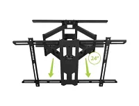 Kanto Pdx680 Mount 39"-80" Black Full Motion Tv Wall Mount