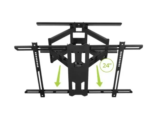 Kanto Pdx680 Mount 39"-80" Black Full Motion Tv Wall Mount