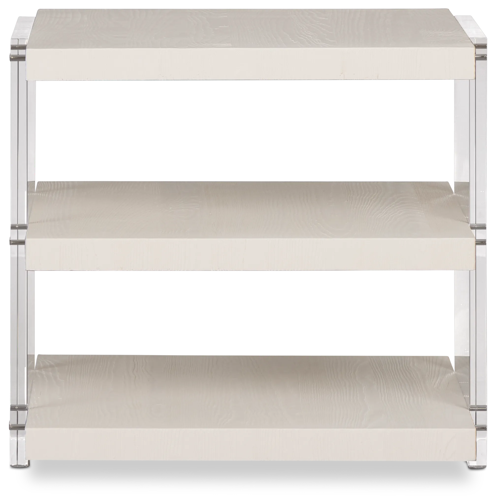 Gables White Rectangular End Table